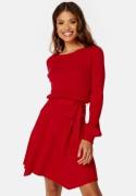 BUBBLEROOM Sandy knitted dress Red L