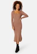 BUBBLEROOM Osminda knitted cut out dress Brown XL