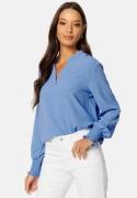 ONLY Mette V-Neck Smock Top Provence XS