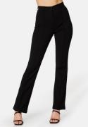 BUBBLEROOM Soft Flared Suit Trousers Black XS