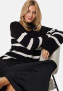 BUBBLEROOM Remy Striped Sweater Black / Striped M