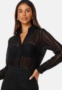 BUBBLEROOM Rhoda Lace Shirt Black XS