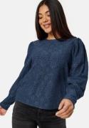 Object Collectors Item Feodora L/S Top Dark Denim Deatil:Co L