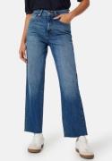 Happy Holly High Straight Ankle Jeans Medium blue 50