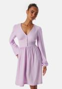 BUBBLEROOM Structure Button Short Dress Lilac L