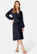 BUBBLEROOM Gisele Satin Midi Dress Dark blue 36