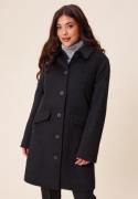 Happy Holly Straight Wool Blend Coat Black 48/50