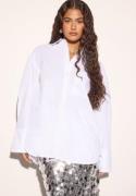 BUBBLEROOM Oversized Cotton Shirt White XL