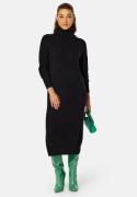 VILA Rill Roll Neck L/S Midi Dress Black XL