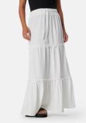 BUBBLEROOM Flounce Maxi Skirt Offwhite XS