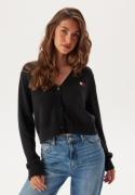 TOMMY JEANS Tjw Essential Badge Cardigan BDS Black M