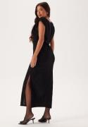 VILA Vizoe O-neck S/L ANKLE DRESS A Black Beauty L