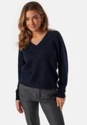 SELECTED FEMME Slflulu New Ls Knit V-neck B Dark Sapphire Deatil:melan...