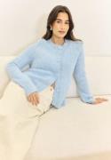 BUBBLEROOM Bouclé Cardigan Light blue XS