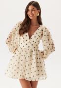 Bardot Eva Polka Dot Mini Dress 130908 Nude Spot 38(UK10)