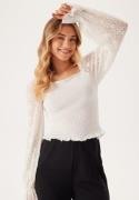 BUBBLEROOM Square Neck Smock Top White M