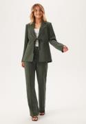 BUBBLEROOM Front Tie Structured Blazer Dark green 34