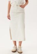 VILA Vinus Hw Midi Denim Skirt Cloud Dancer M