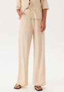 Happy Holly Soft Wide Leg Pants Light beige 36/38