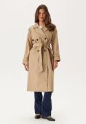 VILA Viaddison L/S LONG TRENCHCOAT  Savannah Tan 38