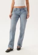 True Religion Sarah Low Rise Straight Light Wash 28