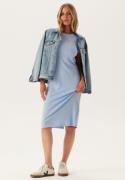 TOMMY JEANS Tjw Rib Bodycon Midi Dress C3q Sweet Blue XS