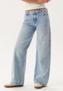 Pieces Pcselma Lw Wide Jeans Lb Light Blue Denim 28/30