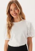 VILA Visimonia O-neck S/S TOP TOP T Snow White L