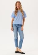 VILA Visimonia O-neck S/S TOP TOP T Kentucky Blue L