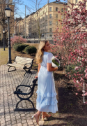 Happy Holly Flounce Dress Light blue 52/54