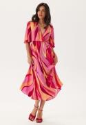 ONLY Onlphiline Flared Long Dress Strawberry Moon Aop:tulip S