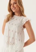 ONLY Onllou Life Emb S/S OPEN BACK  Bright White M