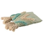 Päälliset, suojapeitteet J-line  PLAID ZIGZAG CARRE COT BLEU (130x160x...