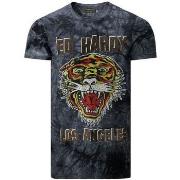 Lyhythihainen t-paita Ed Hardy  Los tigre t-shirt black  EU S