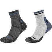 Urheilusukat Skechers  2PPK Men Trail Wool Quarter Socks  39 / 42