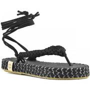 Sandaalit Nalho  BLK MEDHA SANDAL WITH CROCHET UPPER  36