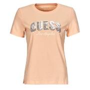 Lyhythihainen t-paita Guess  SEQUINS LOGO TEE  EU XS