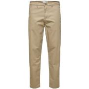 Housut Selected  Noos Slim Tape New Miles Pants - Greige  US 34 / 32