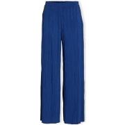 Housut Vila  Noos Trousers Plise  - True Blue  EU XL