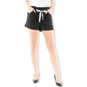 Shortsit & Bermuda-shortsit Only  Luna Linen Shorts - Black  EU S