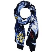 Huivit Desigual  FOU_DENIM FLOWERS RECTANGL 24WAWA12  Yksi Koko