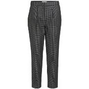 Housut Vila  Trousers Shine 7/8 - Black/silver  FR 34