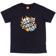 T-paidat & Poolot Santa Cruz  Youth flaming dice dot t-shirt  6 / 7 vu...