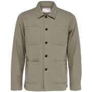 Pitkähihainen paitapusero Selected  Brody Linen Shirt - Vetiver  EU S