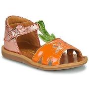 Tyttöjen sandaalit Pom d'Api  POPPY AGRUME  21