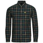 Pitkähihainen paitapusero Fred Perry  OXFORD TARTAN SHIRT  EU XXL