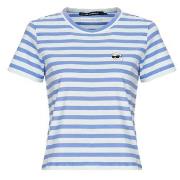 Lyhythihainen t-paita Karl Lagerfeld  IKON STRIPE BOXY T-SHIRT  EU M