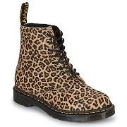 Kengät Dr. Martens  1460 Pascal Light Tan Mini Leopard Spot Hair On  3...