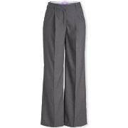 Housut JJXX  Noos Ellis Wide Trousers - Dark Grey Melange  EU S