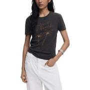 Lyhythihainen t-paita Desigual  REPRIS TS PALM 25WWTKX1  EU S